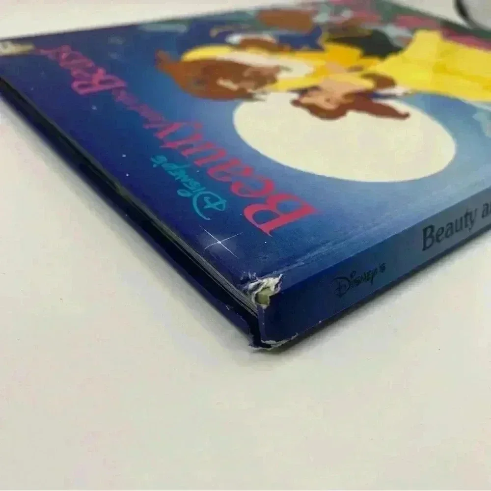 Disney Beauty And The Beast Hardcover Book Princess Storybook Vintage 1991